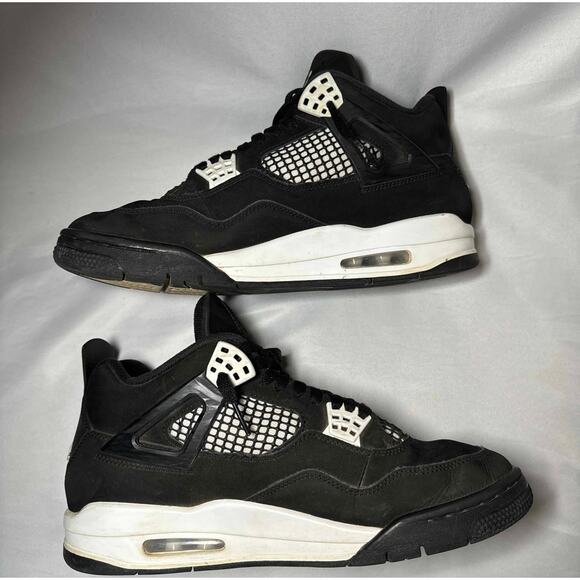 Size 10.5 - Nike Air Jordan 4 Retro White Thunder Men\'s Shoes Ships Now main image 7